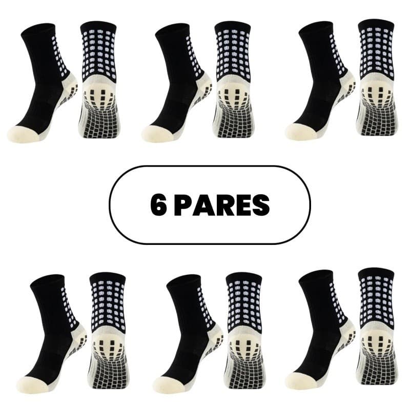 Kit6Meias esportivas antiderrapantes de futebol de algodão de alta qualidade