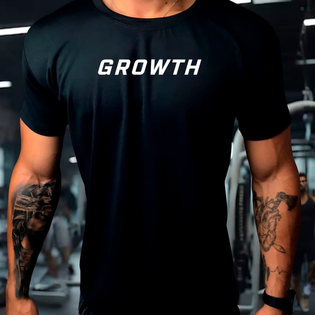 Camisa Dry Fit  Masculina -  Grow-th 05-  Academia Corrida CrossFit Treinos Intensos