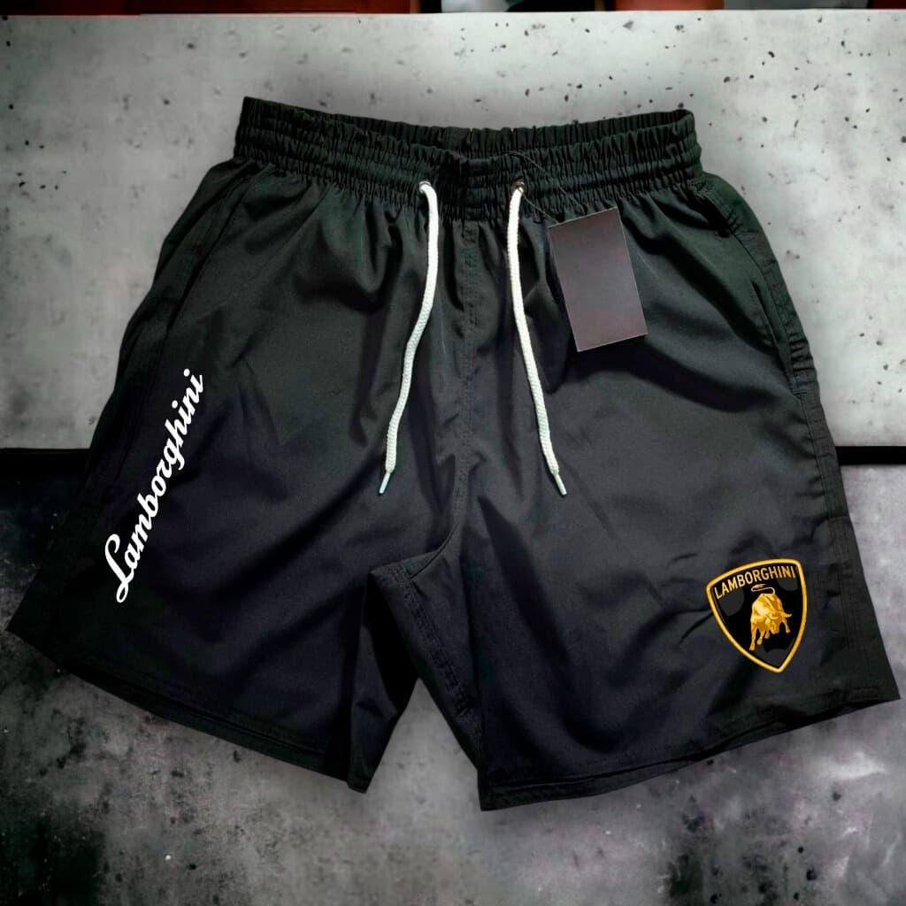 Short Bermuda Mauricinho Antiodor Esportiva- LAMBORGHINI - Academia, Skate, Basquete, Corrida Tactel FÁBRICA LOLA
