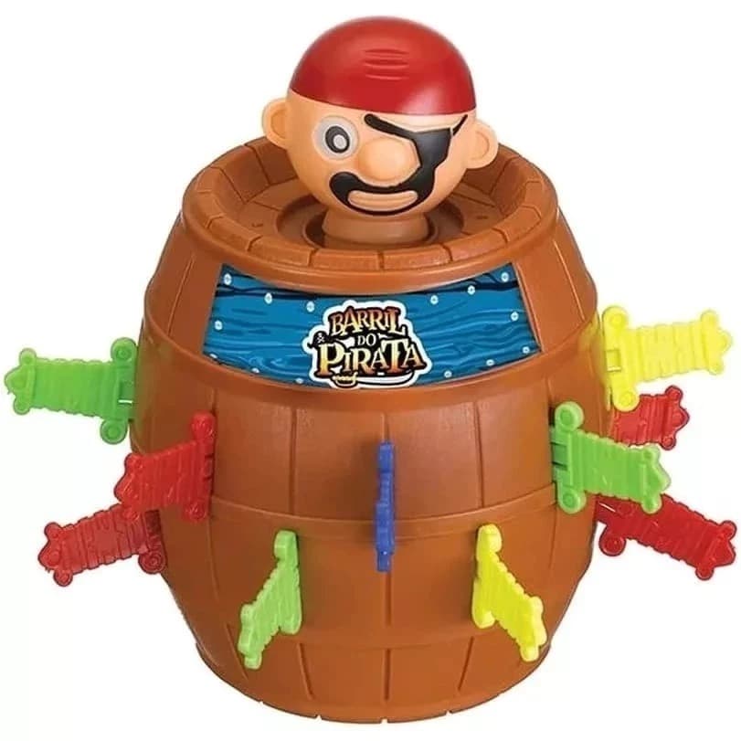 Combo com 6 super jogos ( pula pirata no barril) presente criança