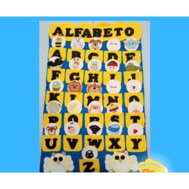 Alfabeto em feltro ( painel)