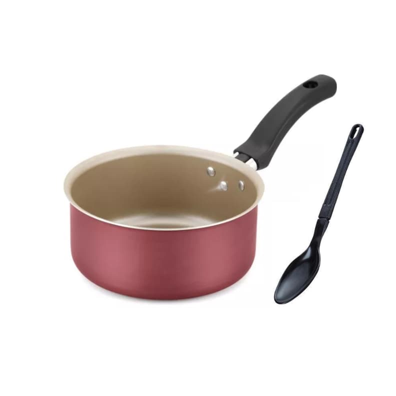 Panela Papeiro Antiaderente 5 Camadas de Teflon Cor Cereja 16 cm