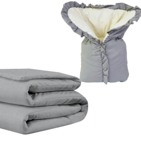Kit Inverno Bebê - Porta Bebê Saco de Dormir + Edredom Quentinho