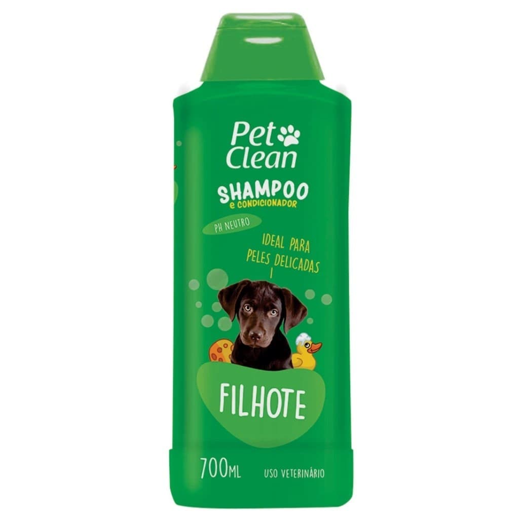 Shampoo e Condicionador Filhote para Cachorro e Gato Pet Clean