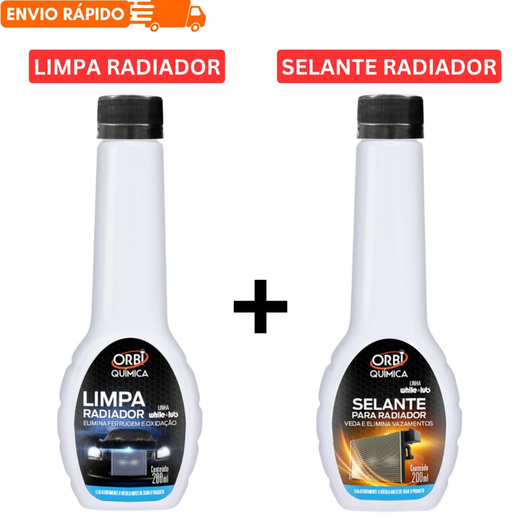 Kit Limpa Radiador + Selante Radiador 200Ml ORBI