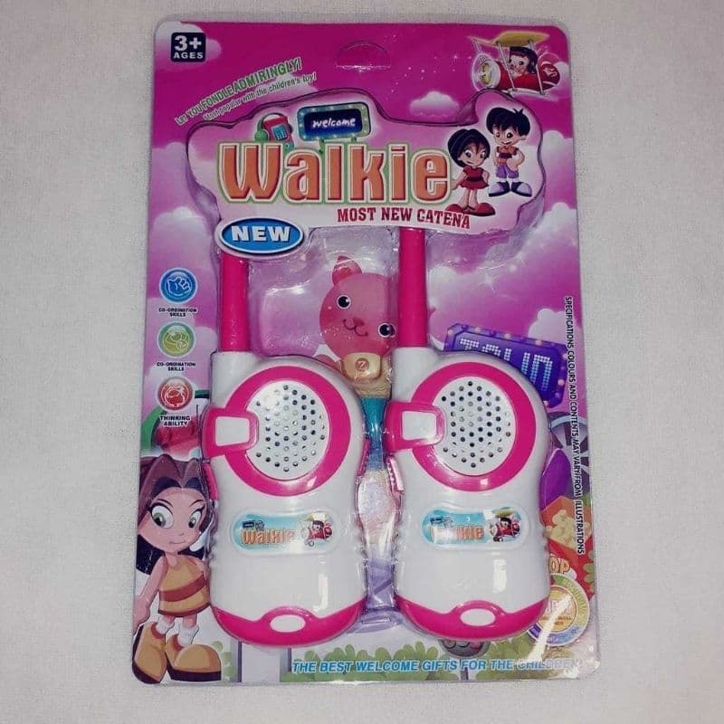 Telefone sem fio Walkie Talkie, o par, linda brincadeira infantil brinquedo de crianças e adultos.