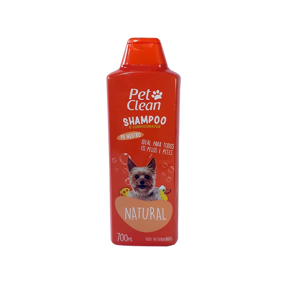 Shampoo e Condicionador para cachorro e gato Pet Clean Natural