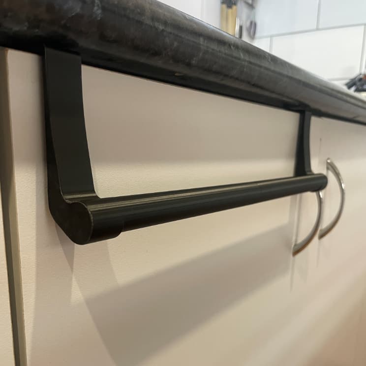 Suporte Pano De Prato Porta Armário Cozinha Toalheiro Encaixe