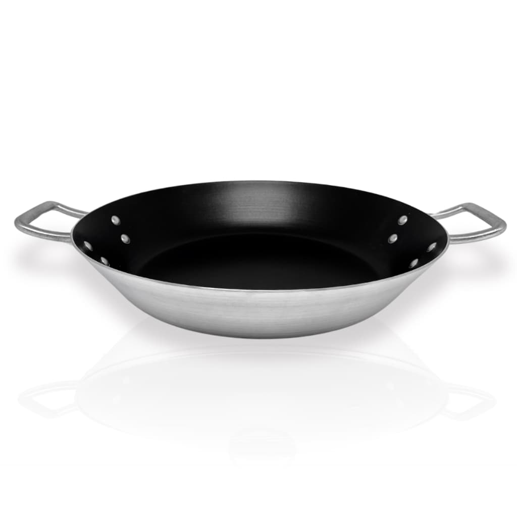 Paellera Antiaderente 40cm | Alumínios Portela Grande 6.5L Para Paeja, Risoto E Frutos Do Mar Em Fogão Industrial