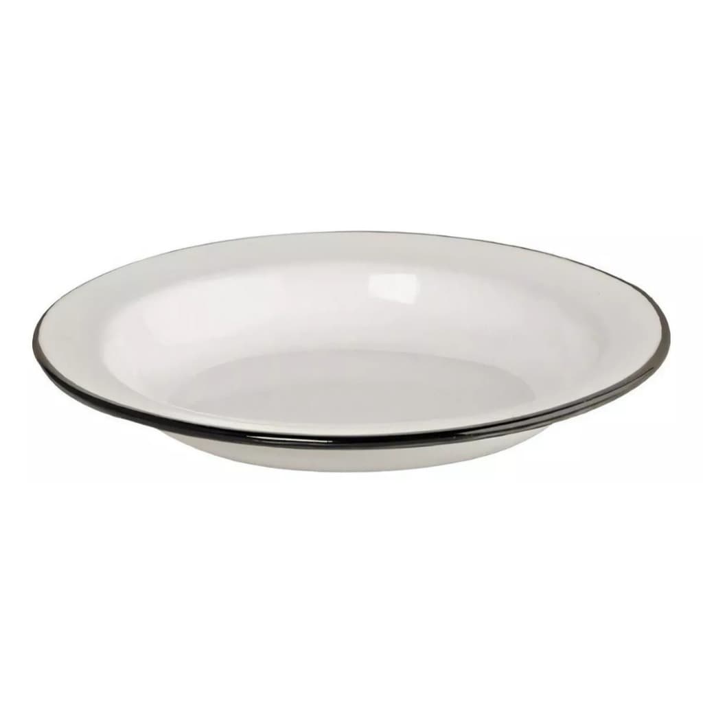 Prato Esmaltado Colorido N22 Ewel Cor Branco