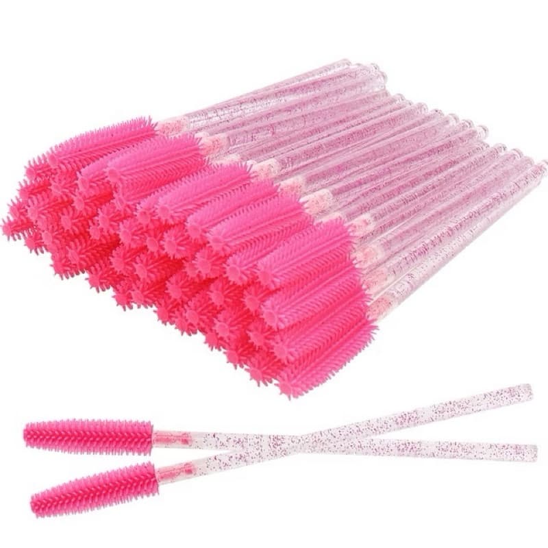 Kit 50 Escovinha de silicone para Cílios Extensão sobrancelha de silicone - cilios - extensao
