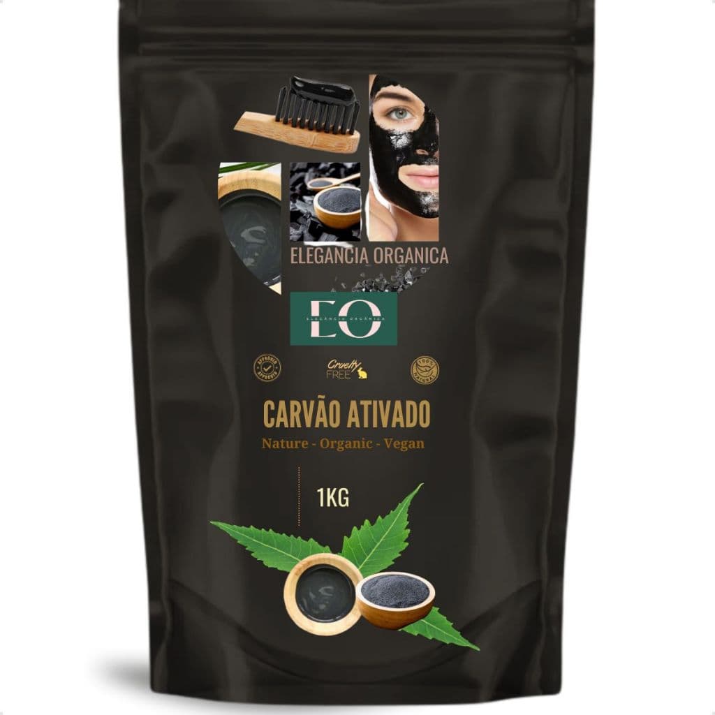 Carvão Ativado Em Pó Puro 1Kg - Facial Corporal Dental - Detox Natural