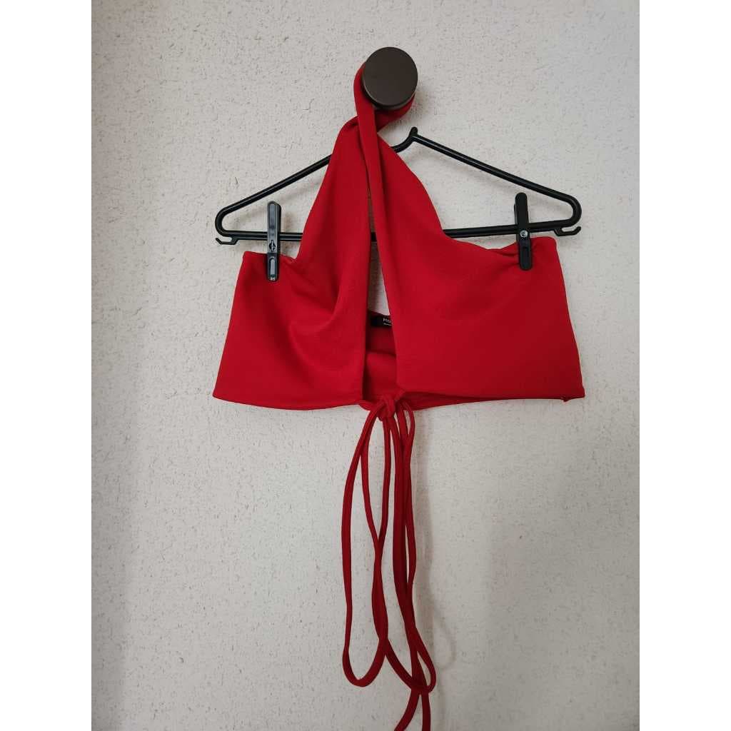 Top Transpassado vermelho