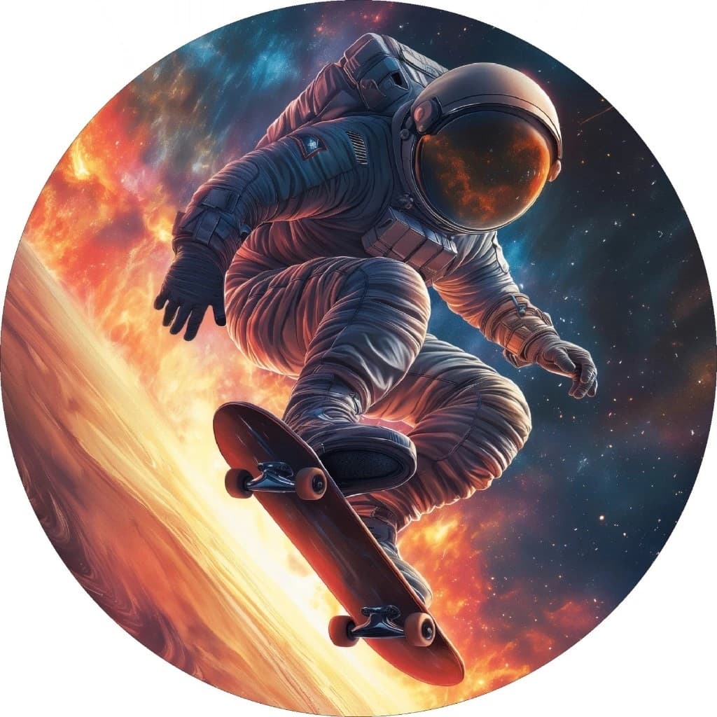 Capa De Estepe Ecosport Crossfox Aircross Spin Astronauta de Skate