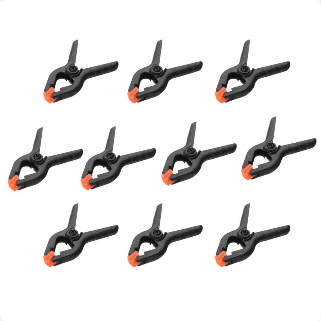 Kit com 10 Grampos Marceneiro Nylon 4 Polegadas (11cm) Multiuso Resistente