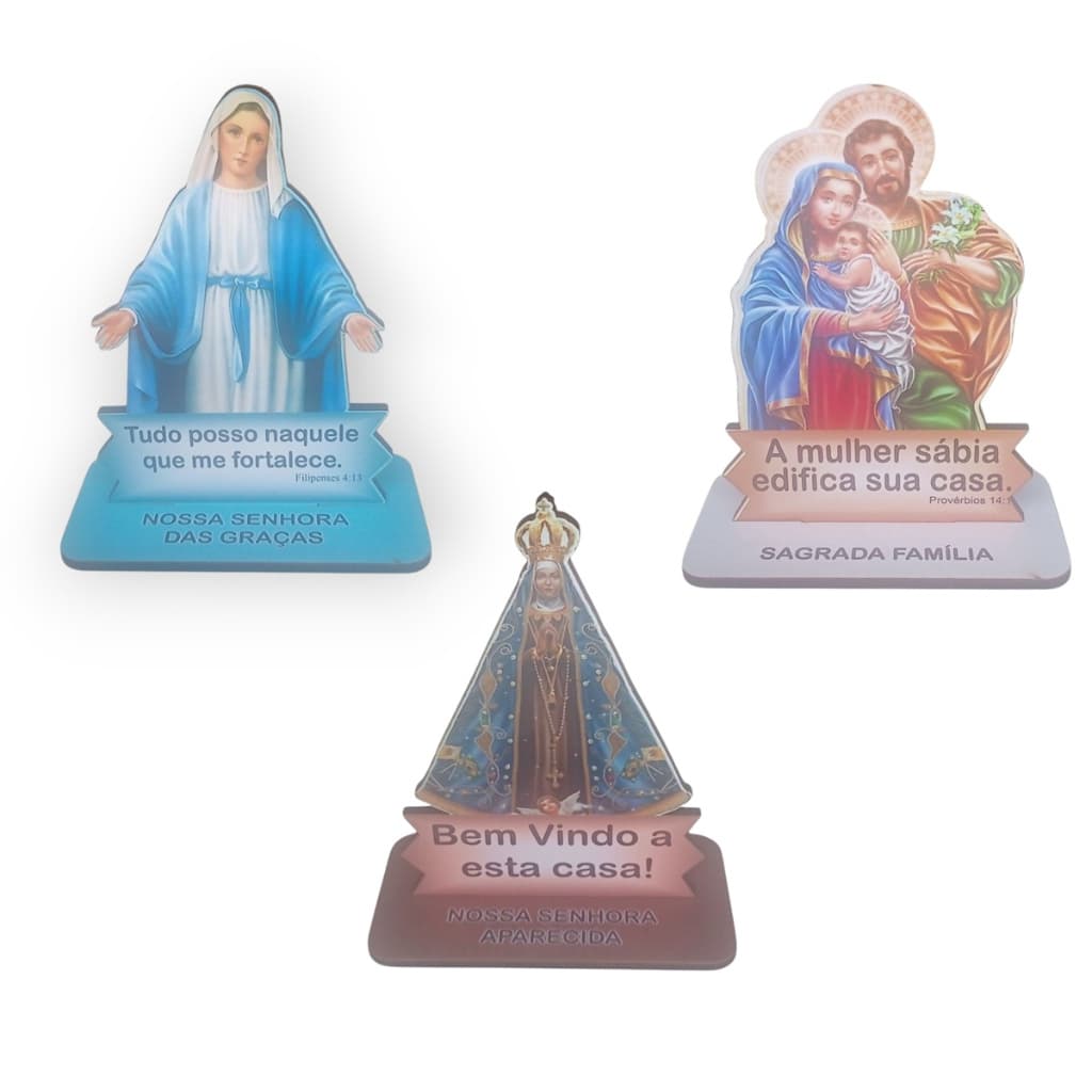 1 Imagem Católica Nossa Senhora Das Graças Sagrada Família Nossa Senhora Aparecida a Escolher