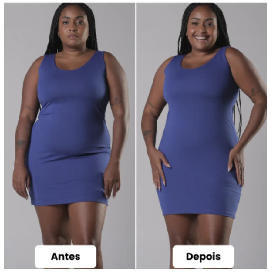 Calcinha Cinta Feminina Galena Cós Super Alto Compressão Seca Barriga Pós-parto Modeladora Cirurgico