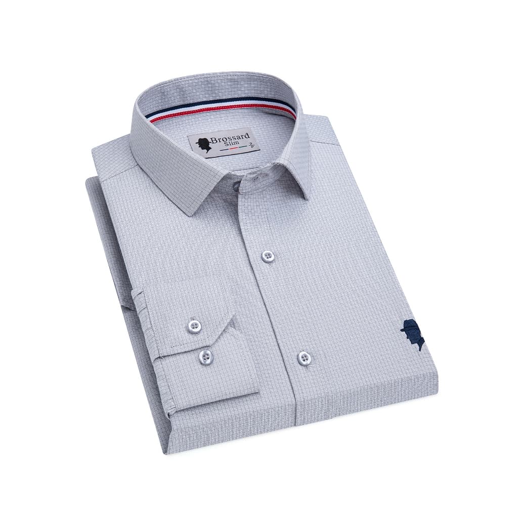 Camisa Social Masculina Manga Longa - 65% Poliéster, 35% Algodão, Tecido Inovador