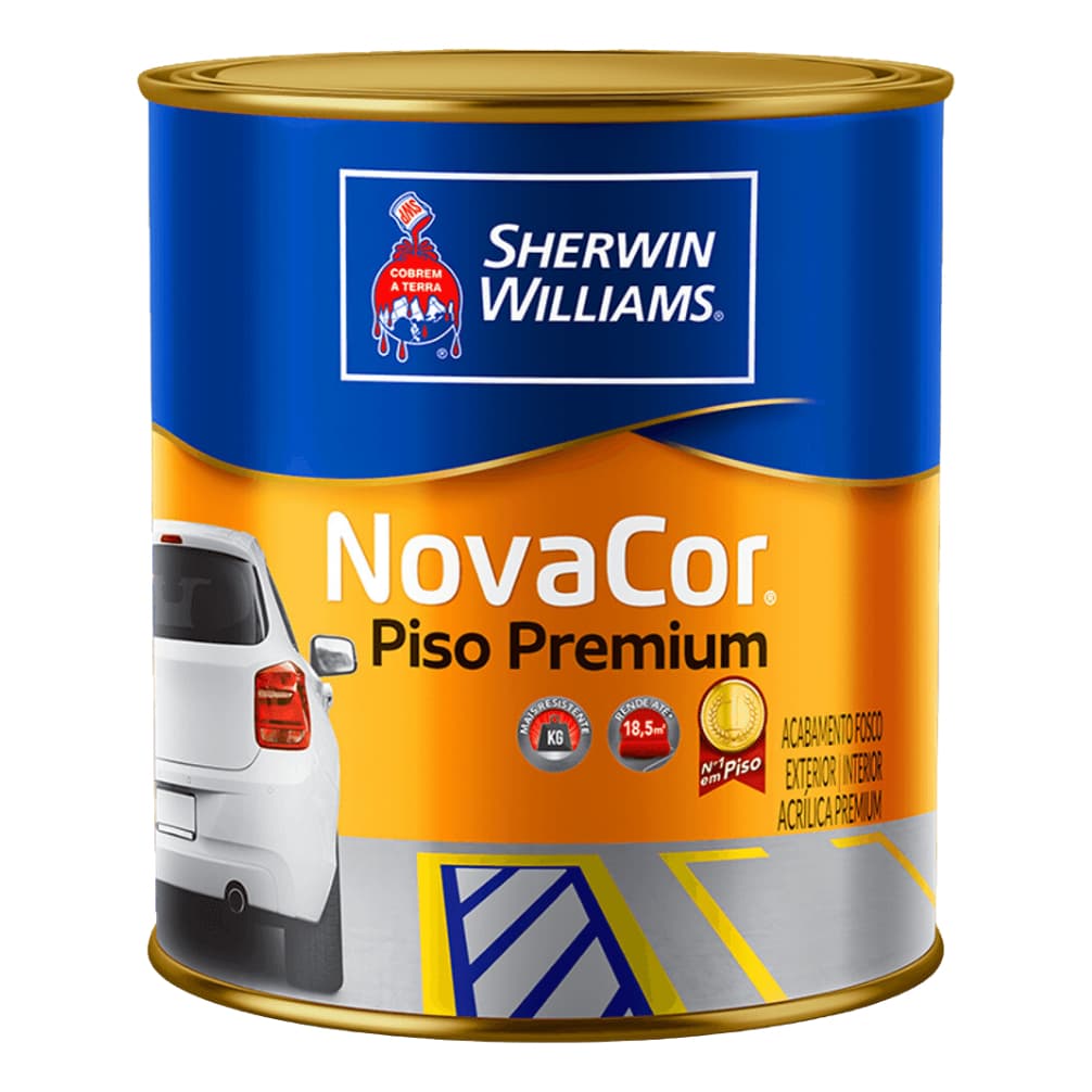 Tinta Novacor  Piso Premium   900ml Cores Sherwin Williams