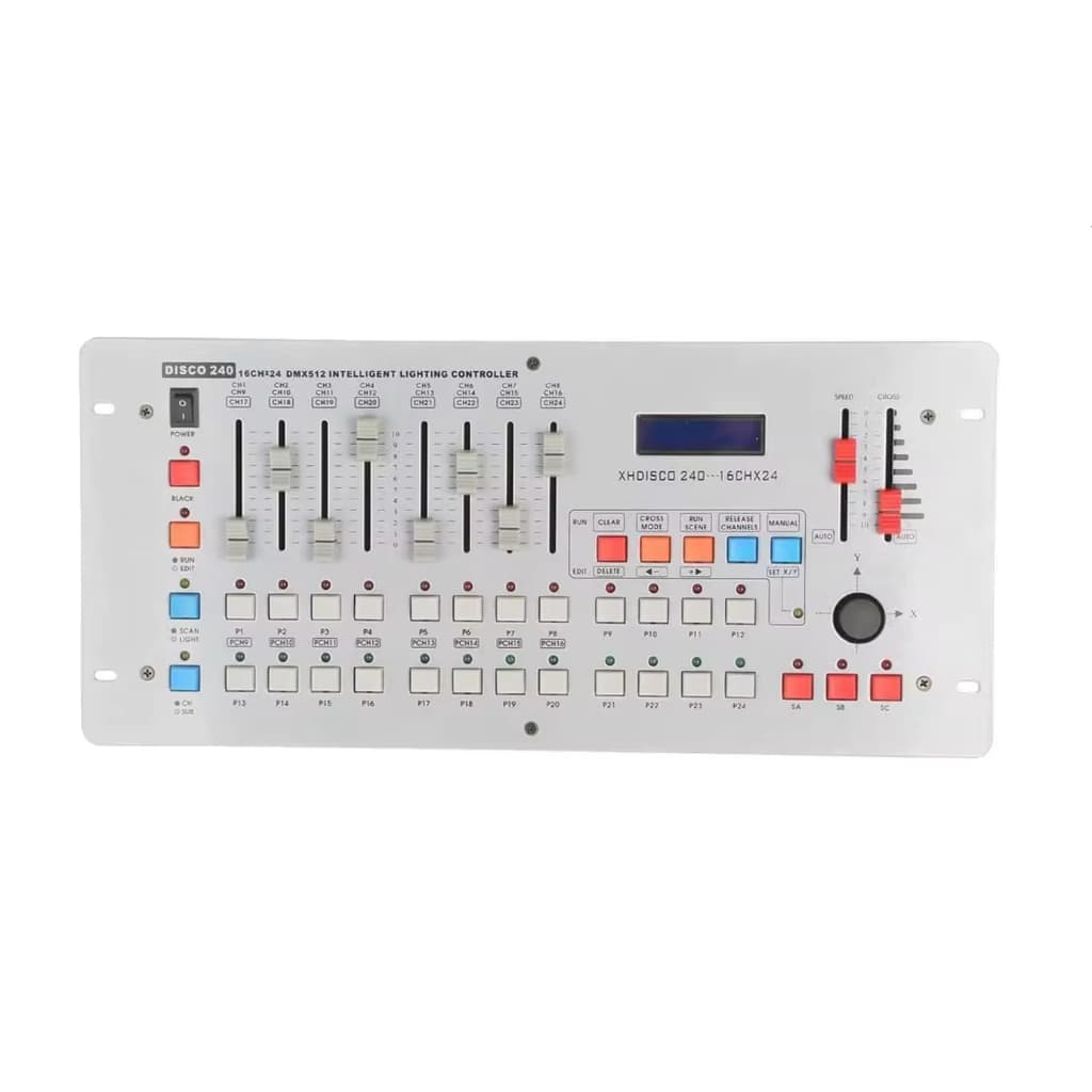 Mesa Controladora de Luz DJ ON-LP512 15W 12 Grupos, 240 Canais DMX 512