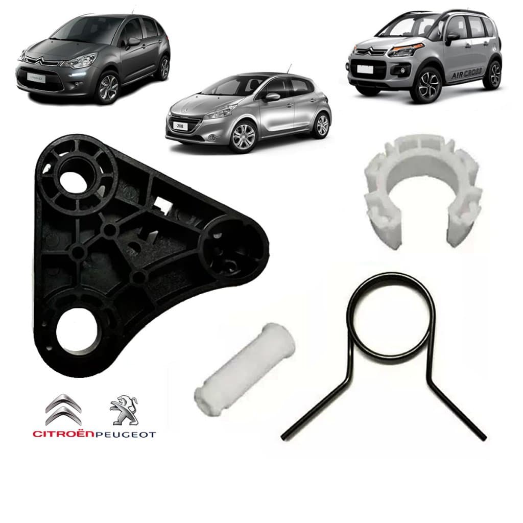 Reparo completo da Alavanca Cambio Citroen C3 e AirCross e Peugeot 208 a partir de 2013 novo com nfe