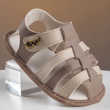 Sandália Infantil Bebê Menino Franciscana Recém Nascido Masculino Primavera Verão Bella Lis Promoção