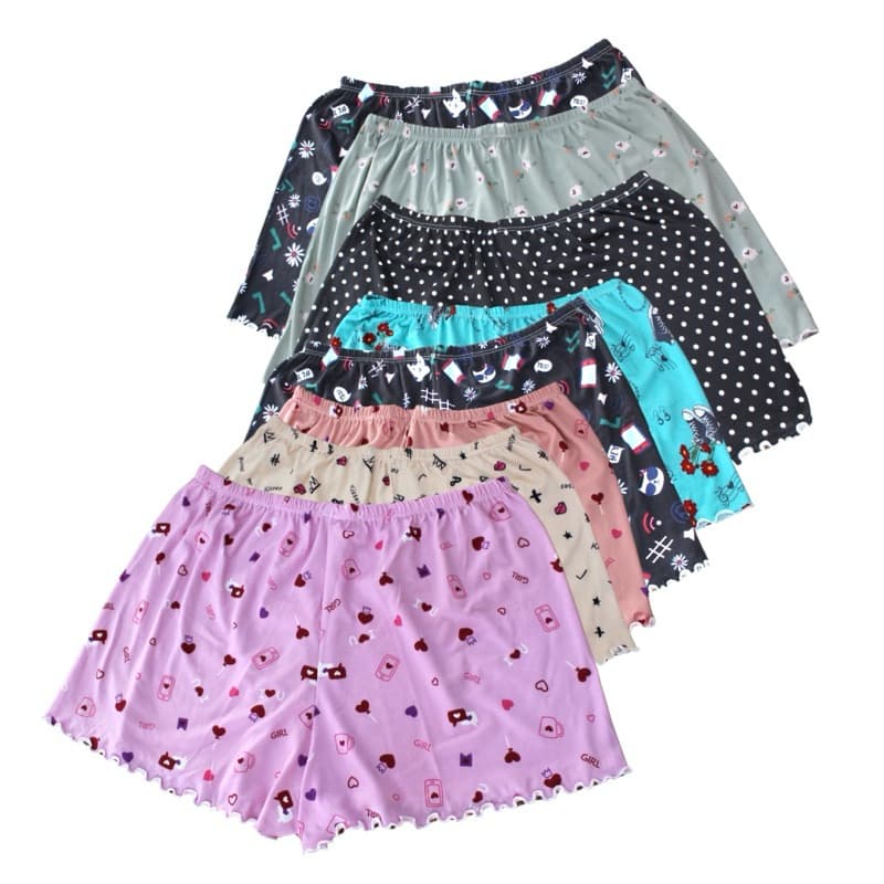 Kit 4 Shorts de Pijama Avulso Adulto SORTIDOS Suede Feminino Short Doll Confortável Variados De Verão