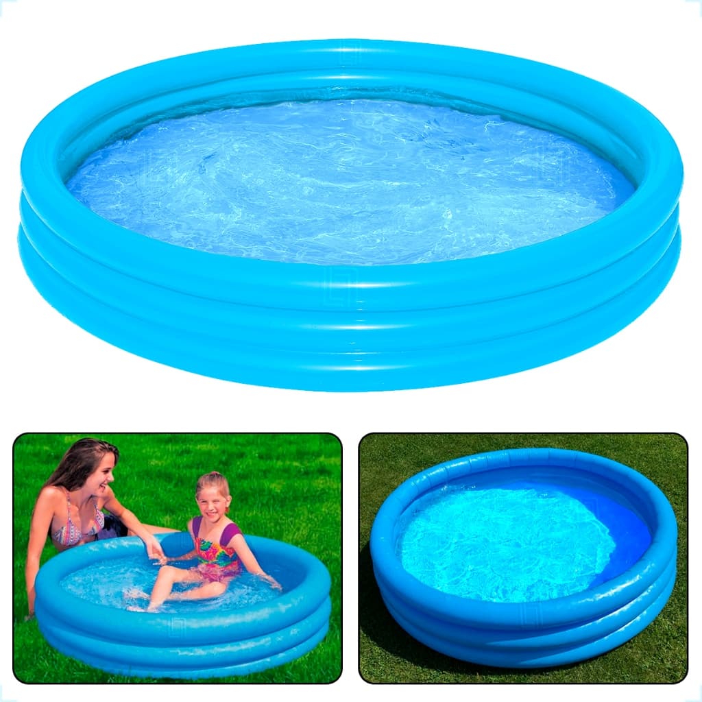 Piscina Inflável Redonda Infantil Criança Bebê Colorida Verão 118l