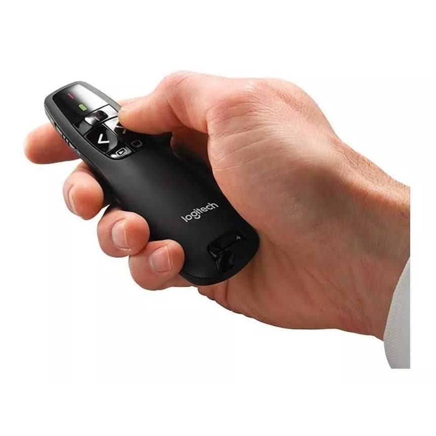 Apresentador, Apontador Laser Logitech Sem Fio Usb Lcd R400