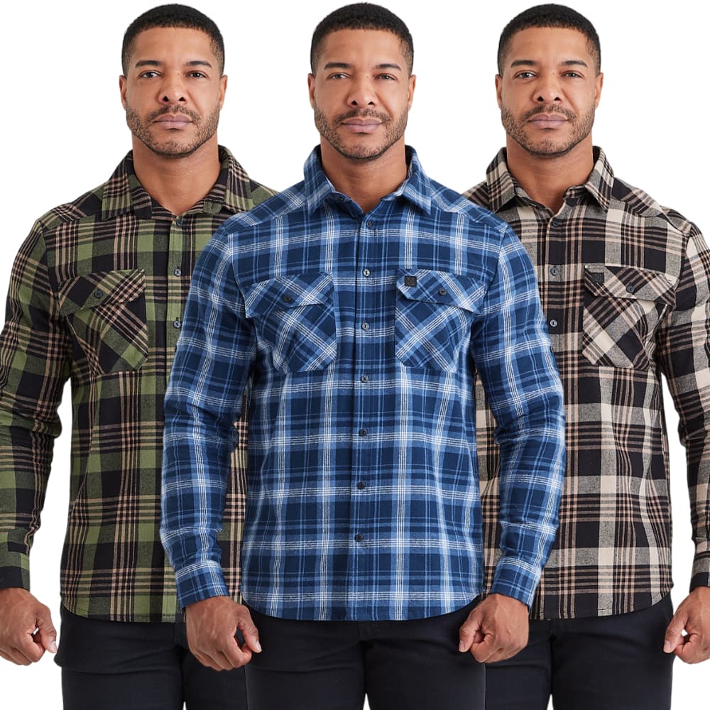Camisa Xadrez Lumberjack Relief Flanela 100% Algodão Invictus Masculina