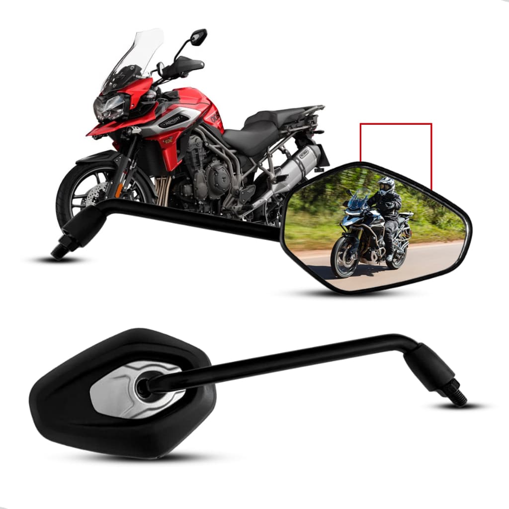 Retrovisor Modelo Fixo Tiger Triumph 1200 Rosca Honda