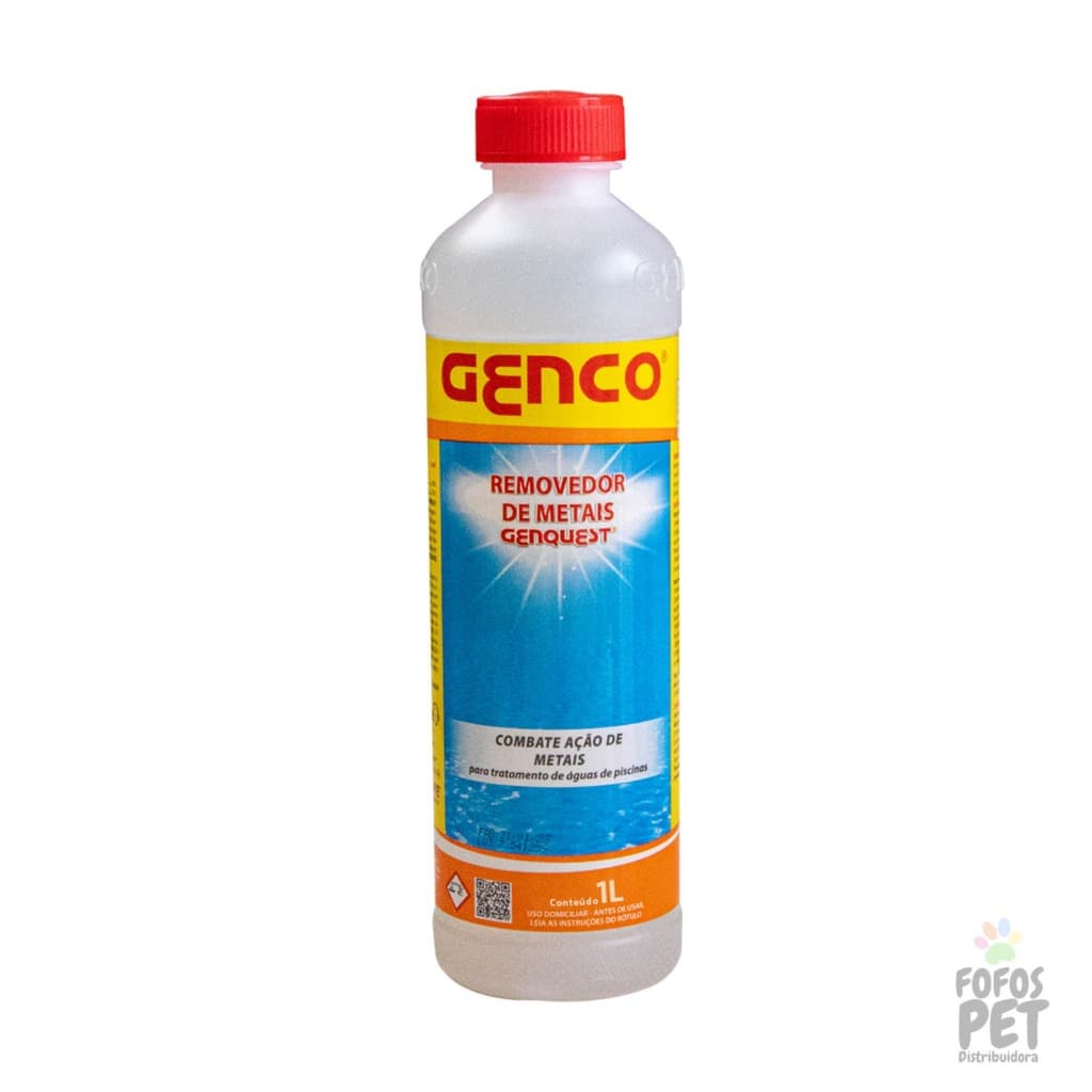 REMOVEDOR DE METAIS GENCO GENQUEST 1 LITRO PISCINA