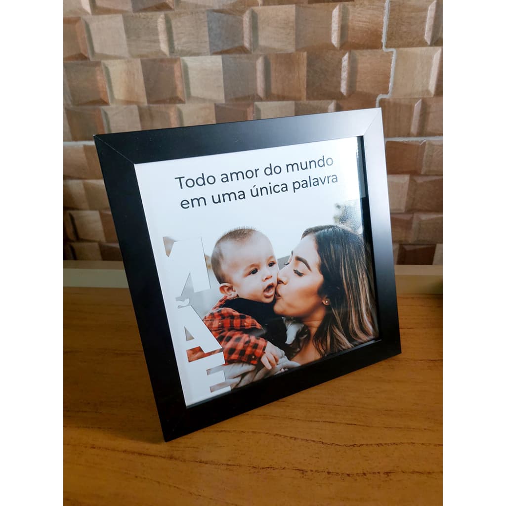 Quadro com foto decorativo 20x20cm