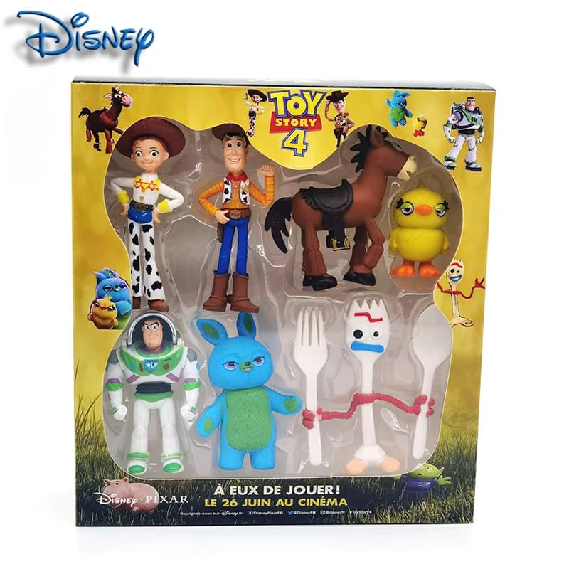 Kit 7 Peças Toy Story 4-7cm miniaturas para decoração enfeite presente geek anime gamer fãs de filmes