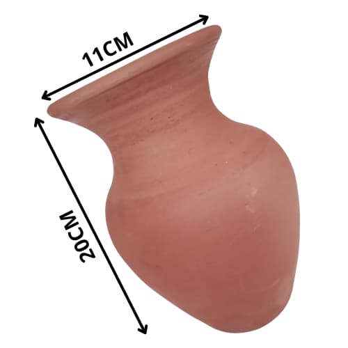 VASO JARRO DE CERÂMICA DECORATIVO 20CMX11CM
