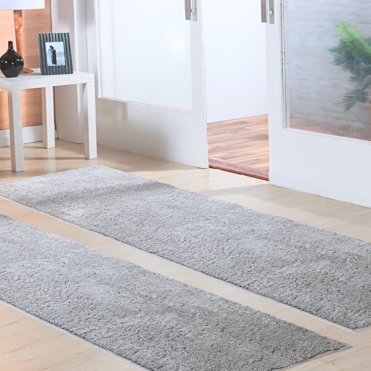 2 Passadeira 50x180 Peludo Tapete Antiderrapante Quarto Corredor Beira Cama Felpudo Varias Cores
