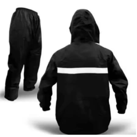 Capa De Chuva Moto Impermeável Nylon Jaqueta Com Capuz + Calça