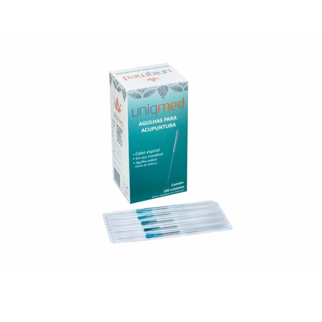 Agulha para Acupuntura 0,20x40mm  caixa com 100 Unidades