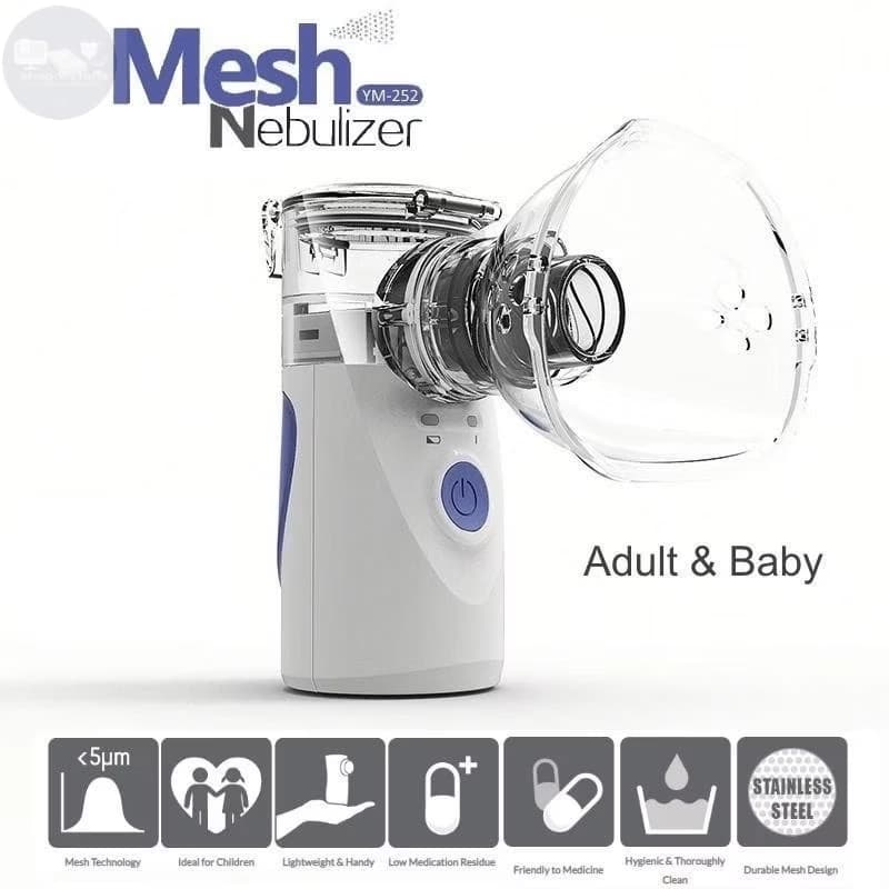 Máquina Nebulizadora Portátil Inalador Nebulizador Adulto Infantil Silencioso - Mesh Nebulizer