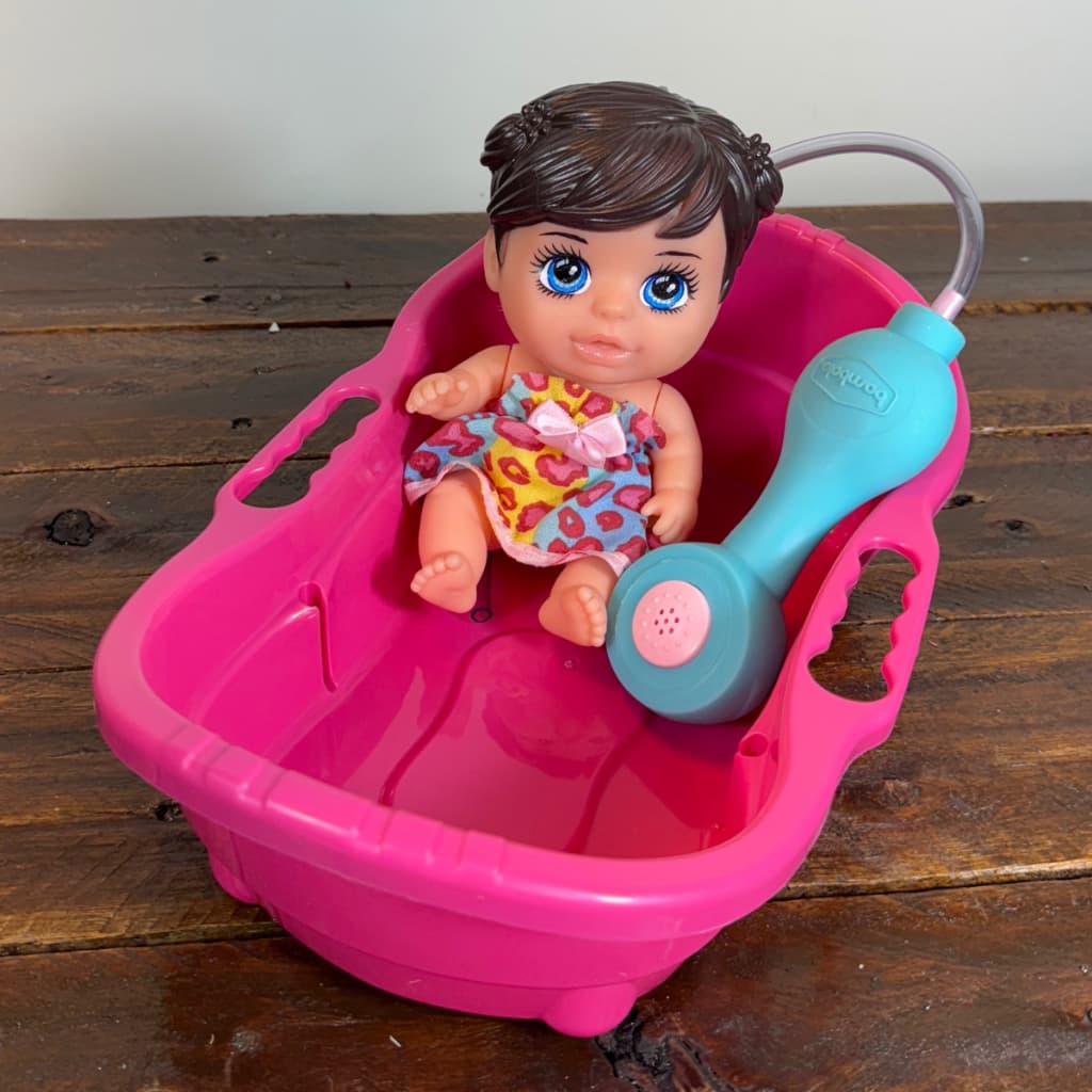 Kit Boneca + Banheira Água Interativo Divertido Infantil Menina Presente Criativo Eduacativo Banho Acessório Bebê