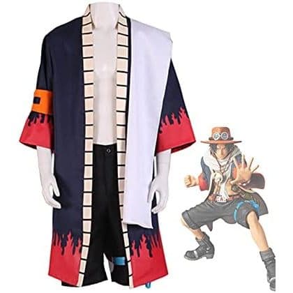 cosplay fantasia ace portugas modelo com kimono