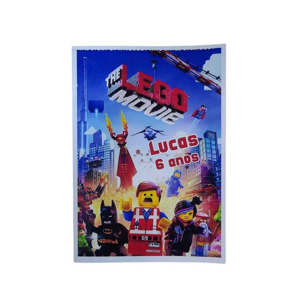 Livrinhos para Colorir Lego Lembrancinha Personalizada com Nome e Idade