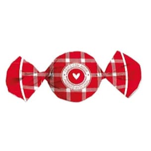 Embalagem Para Trufas e Bombons Lineas Vermelho 14,5X15,5cm 100 Unidades 12500237 CROMUS