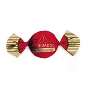 Papel Trufa 14,5x15,5cm - Produto Viciante Vermelho - 100 unidades - Cromus