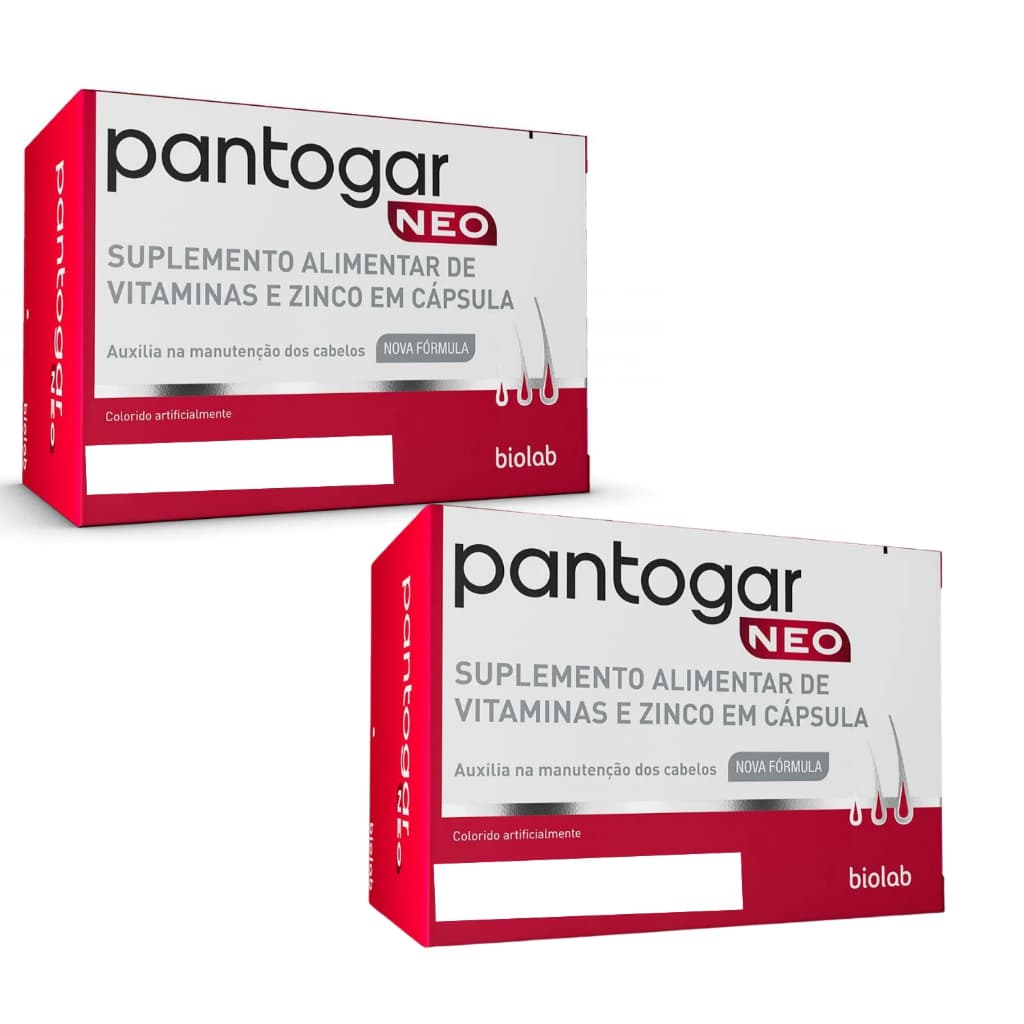 Kit 2 Pantogar Neo Nova Fórmula- 90 cápsulas