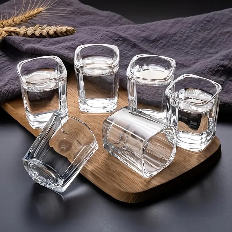 Jogo 6/12 Copos de Vidro Resistente Dose Shot Para Drinks 70ml