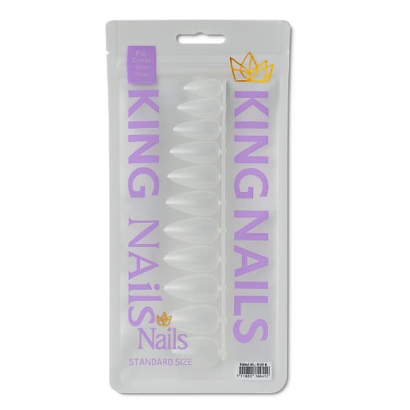 Unhas Soft Gel Almond Média Fosca 120 Unidades - King Nails