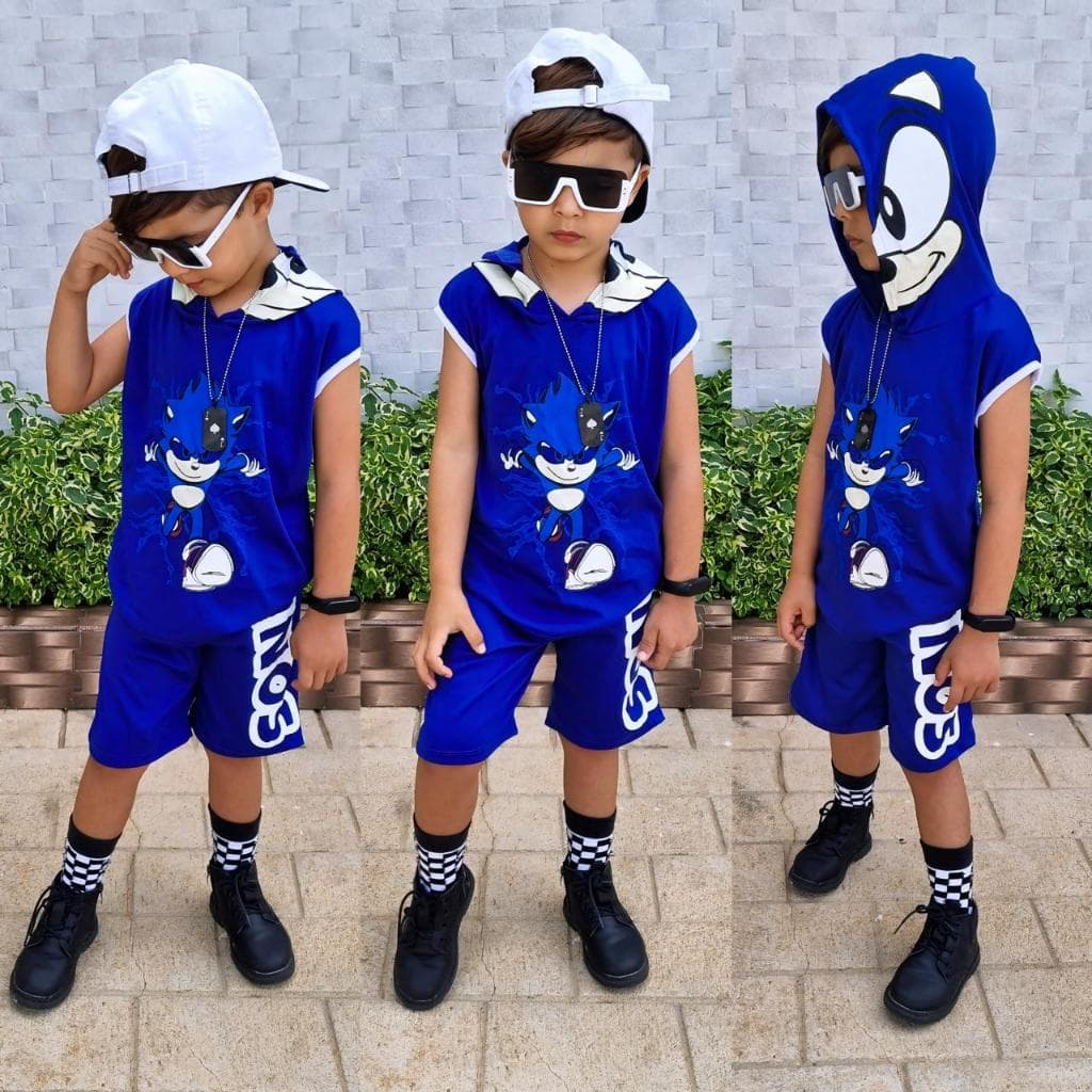 Conjunto Infantil Menino Fantasias TemáticasVerão Personagens