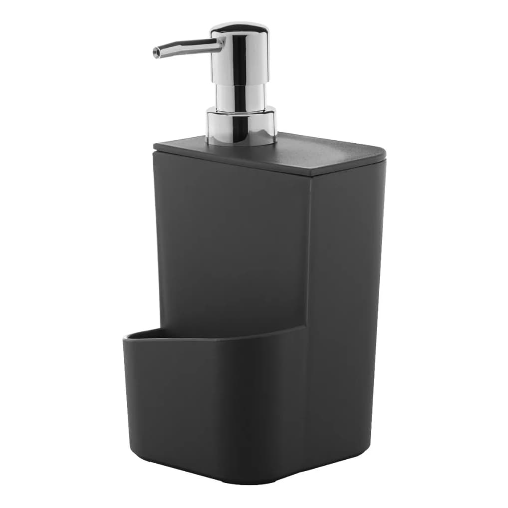 Dispenser Porta Detergente Liquido E Bucha 650ml Preto Ou