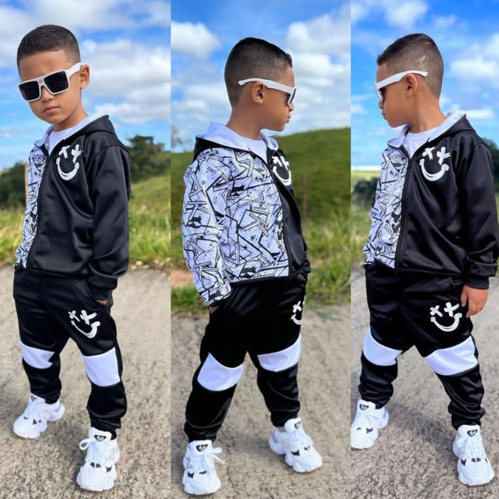 conjunto moletom chimpa, flanelado infantil juvenil lançamento Envio Imediato